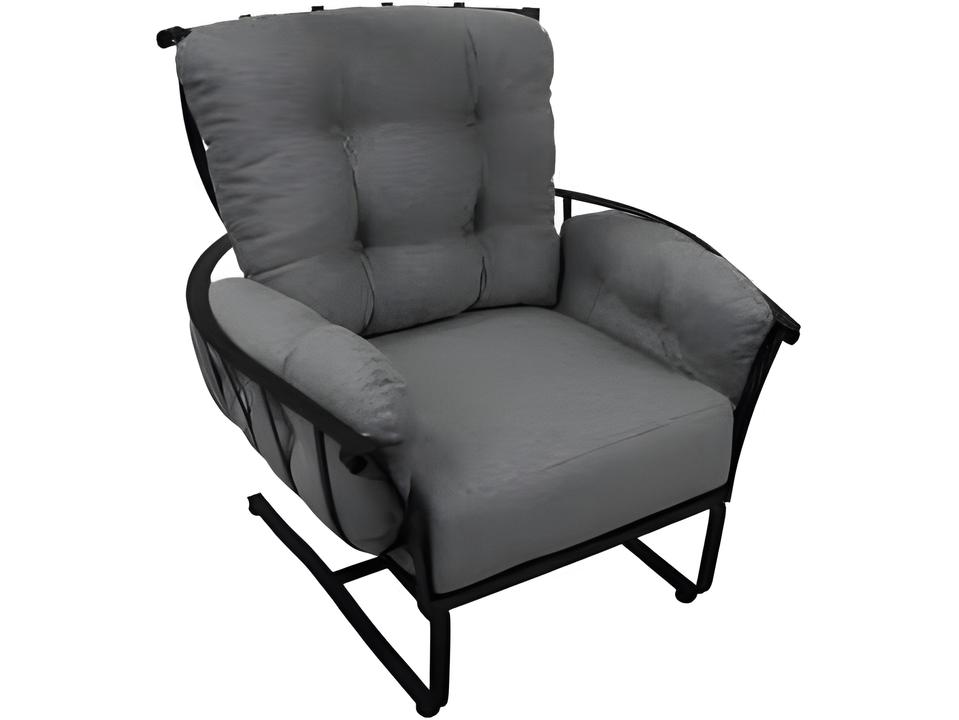 Vinings Deep Seating Wrought Iron Spring Patio Lounge Chair
