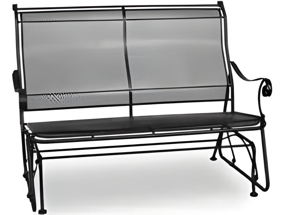 Alexandria Wrought Iron Oversized Glider Loveseat