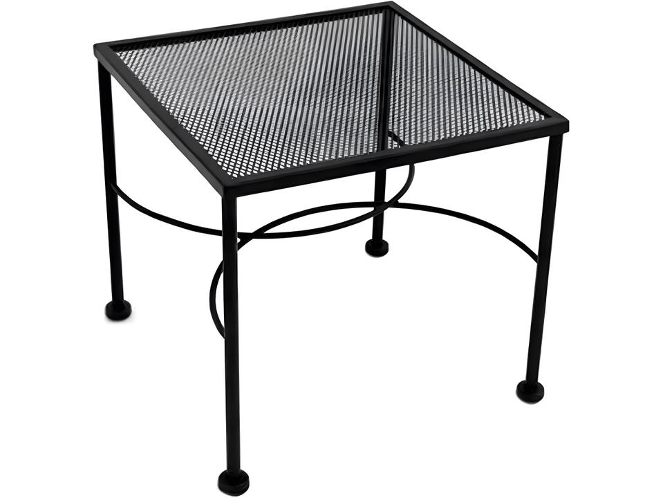 Accessory Tables 20-Inch Square Wrought Iron End Table