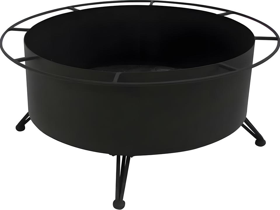 Wood Burning Round Wrought Iron Fire Pit