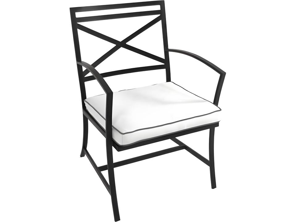 Maddux Wrought Iron Dining Arm Chair