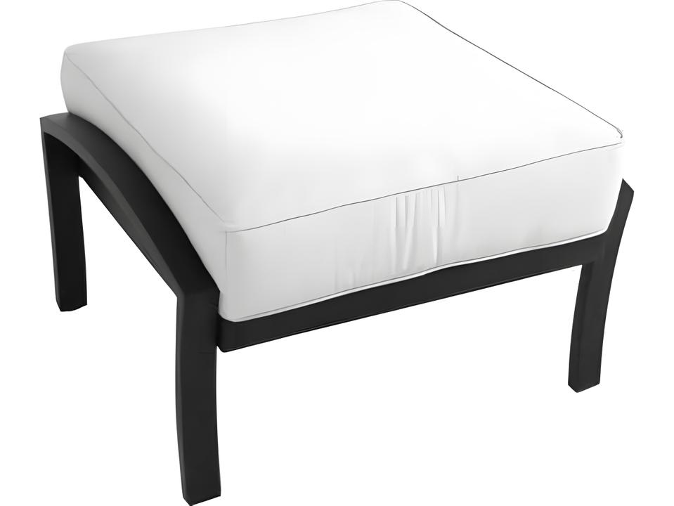 Maddux Wrought Iron Outdoor Ottoman