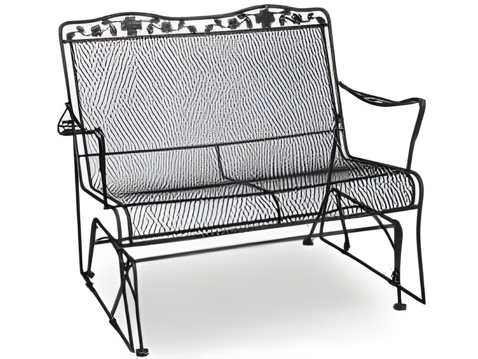 Dogwood Wrought Iron Glider Loveseat