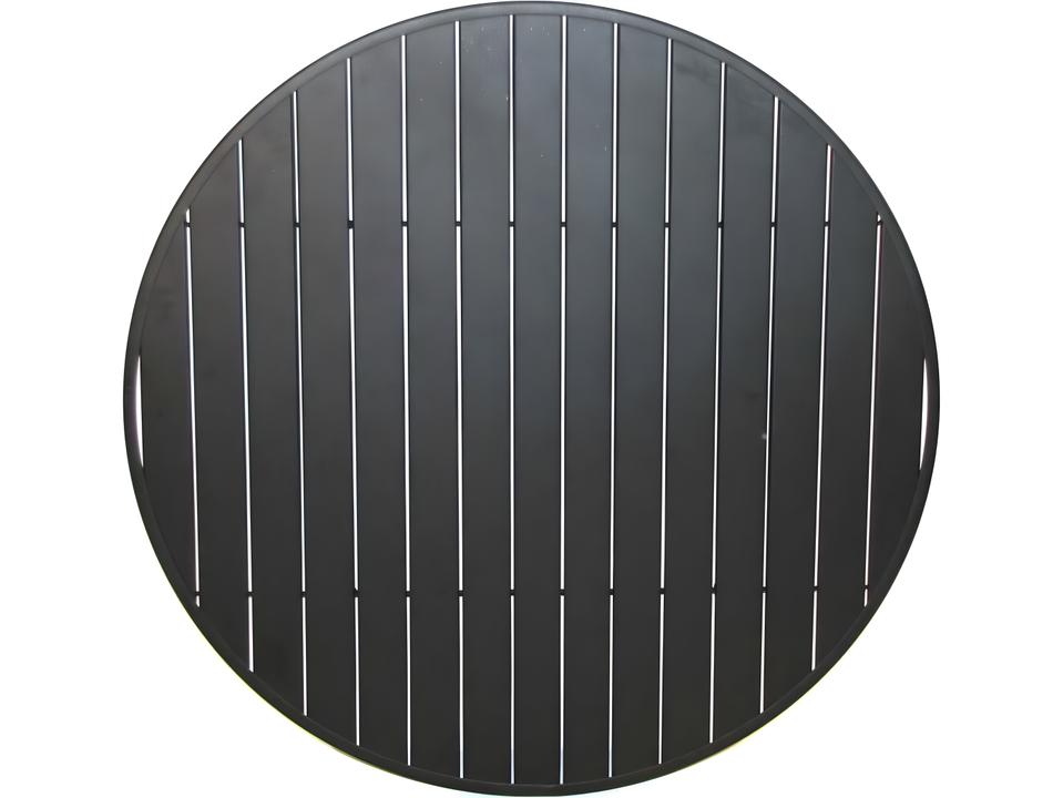 Slat Wrought Iron 36-Inch Round Dining Table Top