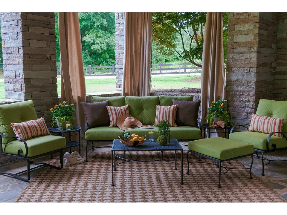 Monticello Deep Seating Wrought Iron Lounge Set