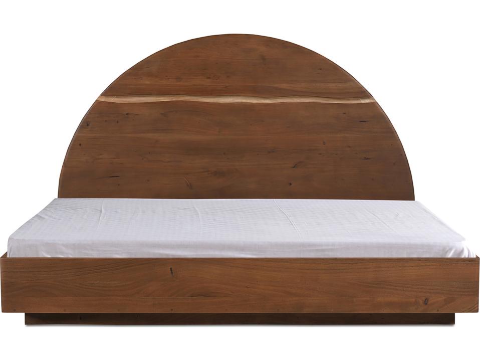Watson Queen Platform Bed Brown Acacia Wood