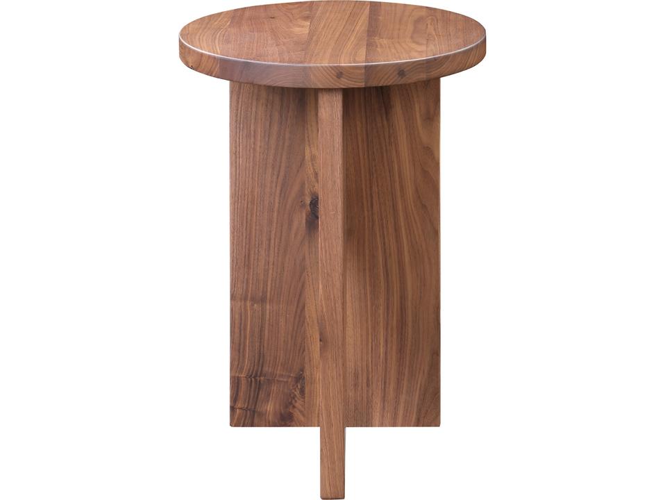 Grace Square End Table in Natural Walnut Finish