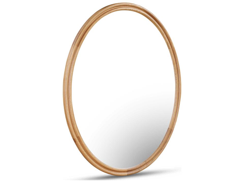Alcott Natural Oak Oval Wall Mirror