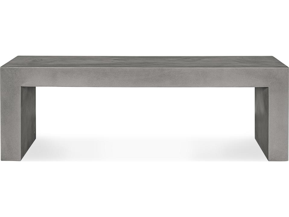 Lazarus 3-Seater Fiber-Reinforced Concrete Bench in Grey