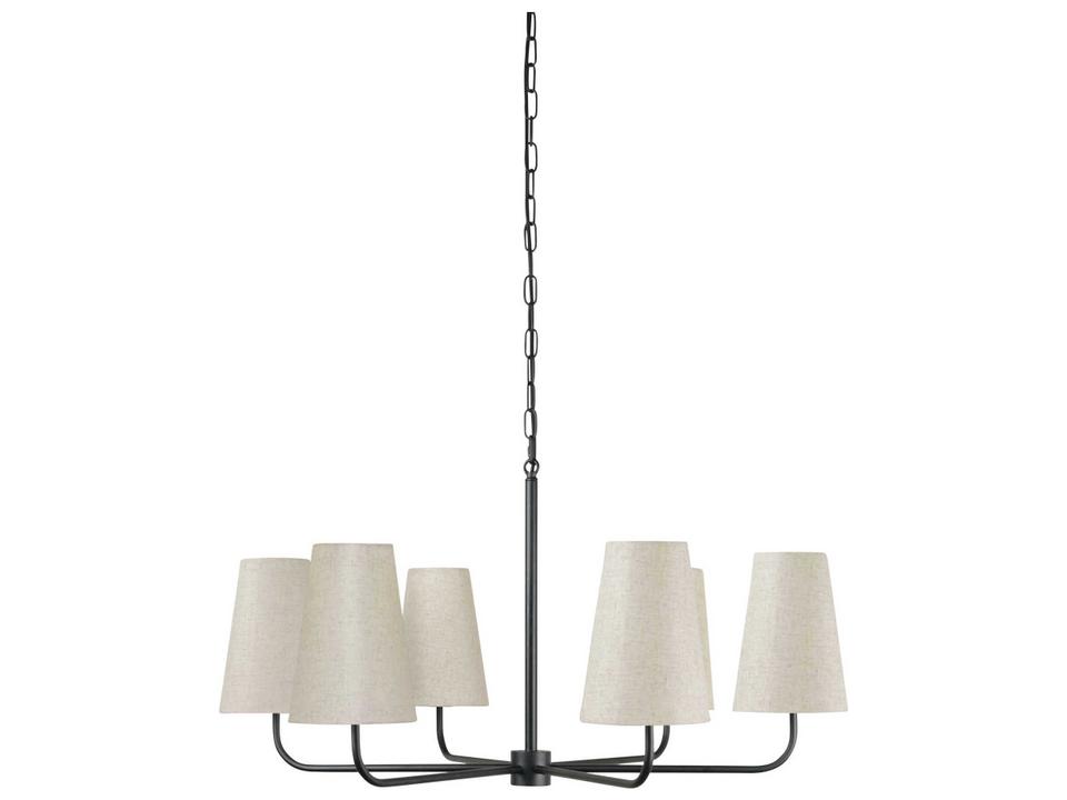 Mathis 6-Llight Black Chandelier