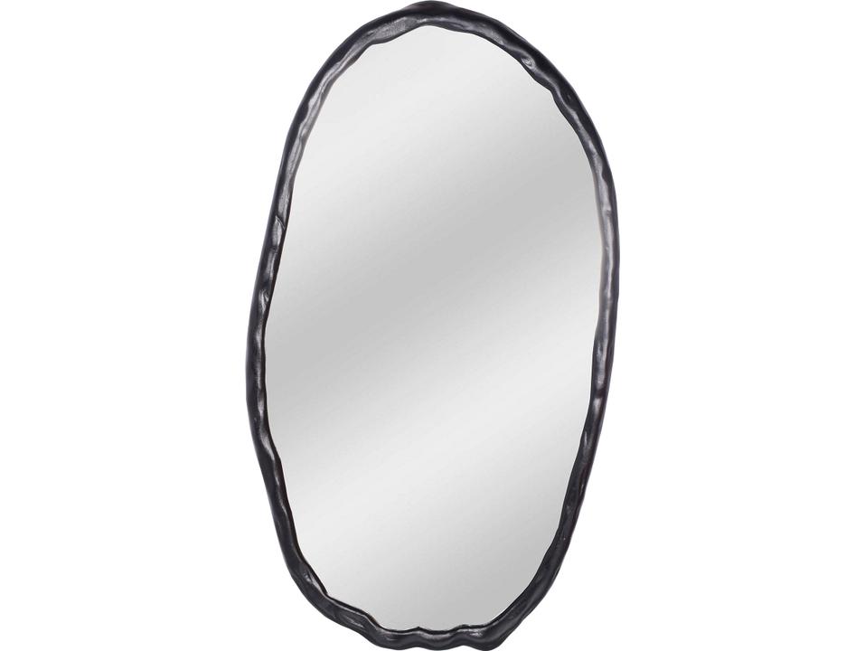 Foundry Black Oval Wall Mirror