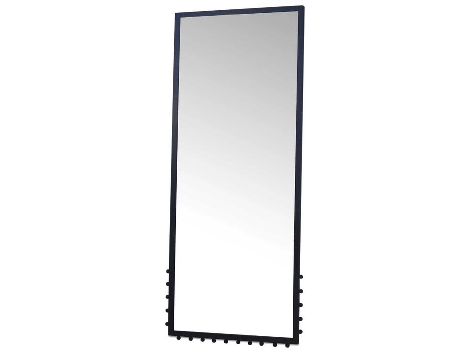 Figaro Black Rectangular Floor Mirror