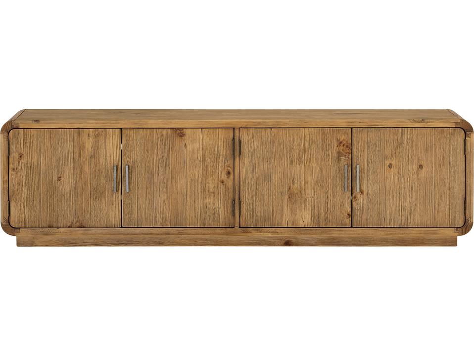 Monterey 79-Inch Pine Wood Media Console in Natural