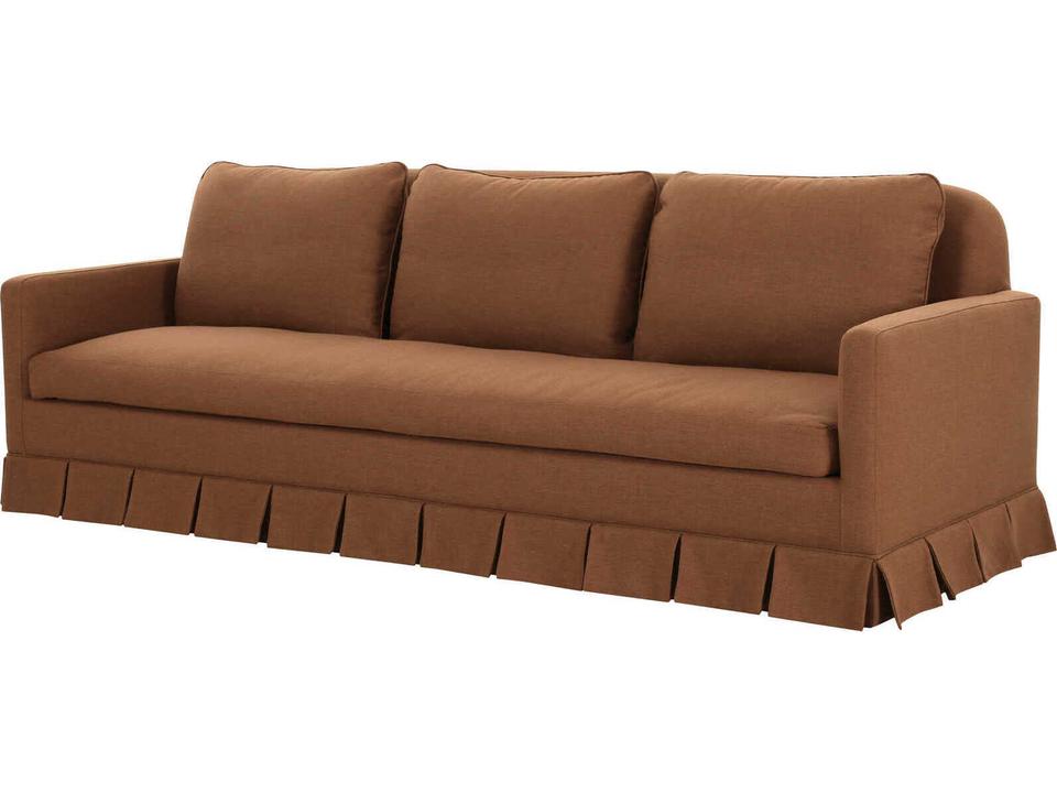 Pellicano 3-Seat Performance Fabric Sofa in Terracotta Orange