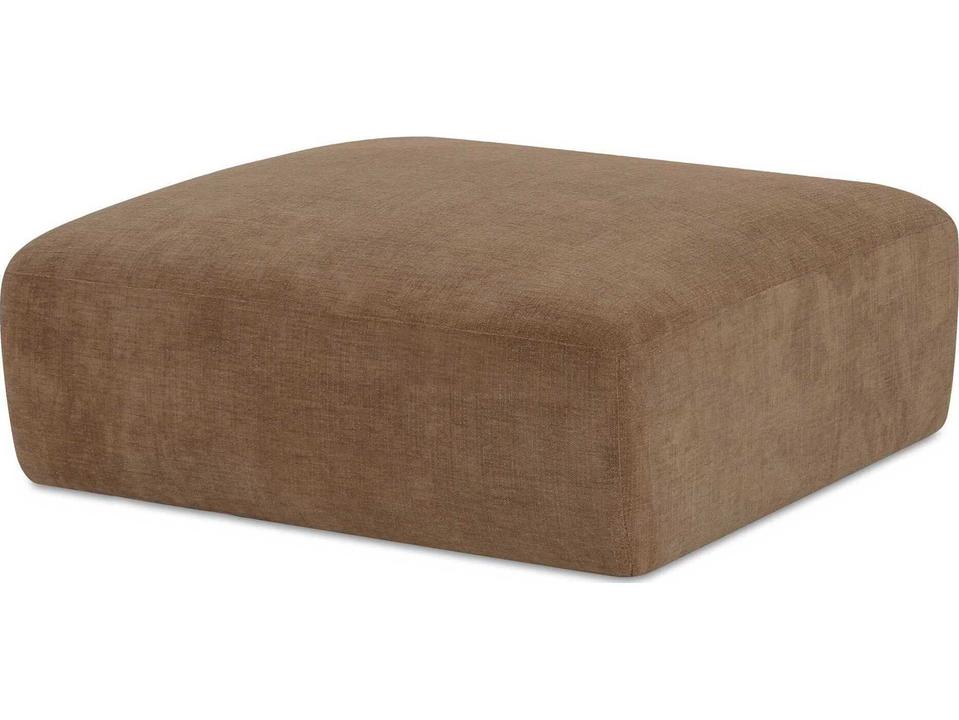 Matina Taupe Upholstered Modular Ottoman with Chenille Fabric