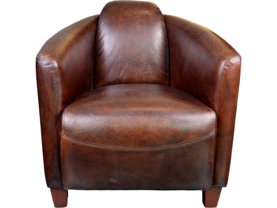 Salzburg Dark Brown Leather Club Chair