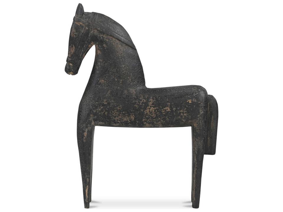 Gallant Black Wooden Sculpture