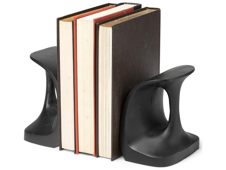 Last Cobbler's (Set of 2) 8L x 6W Black Shoemaker Tool Bookends