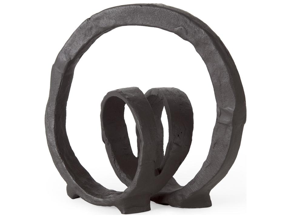 Stanislaw II Black Metal Infinite Ribbon Sculpture