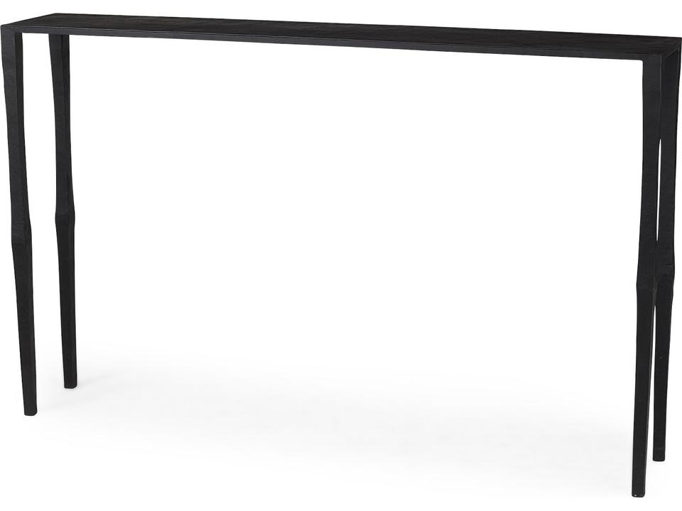 Timothy 48.0 X 8.0 X 30.0 Ebony Black Iron Console Table