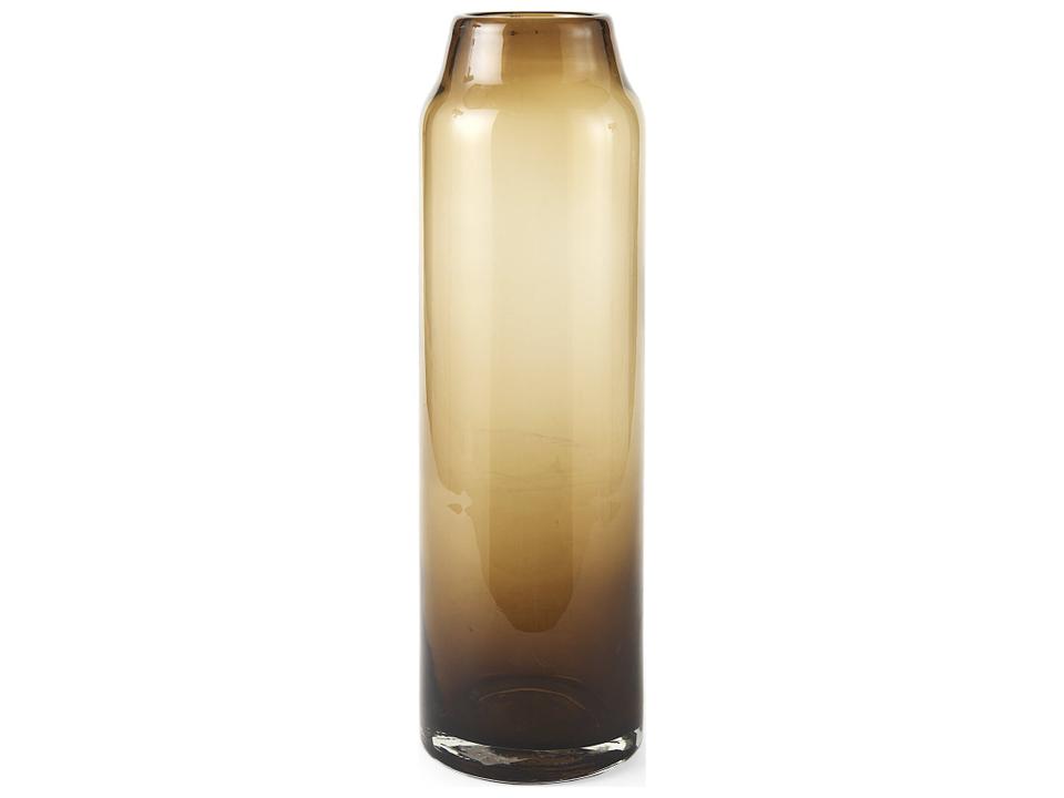 Amrita 4.8L x 4.8W x 16.0H Golden Brown Glass Vase