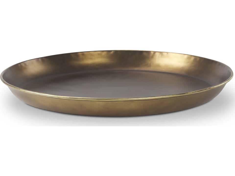 Eagan 24.0L x 24.0W x 2.0H Brass Aluminium Tray Large