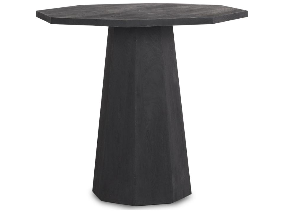 Maxine Hexagonal Foyer Table in Black Wood