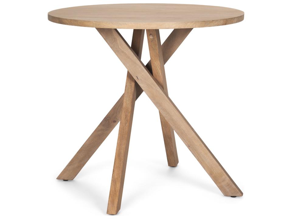 Solana Light Brown Wood Foyer Table with Sunray Legs