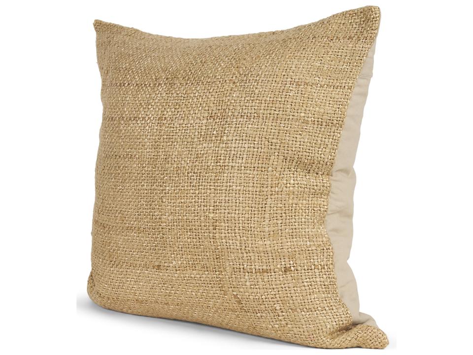 Lowen 22x22 Square Gold Woven Decorative Pillow
