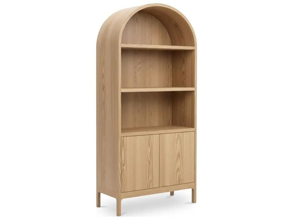 Wilde Oak Wood Natural Display Cabinet