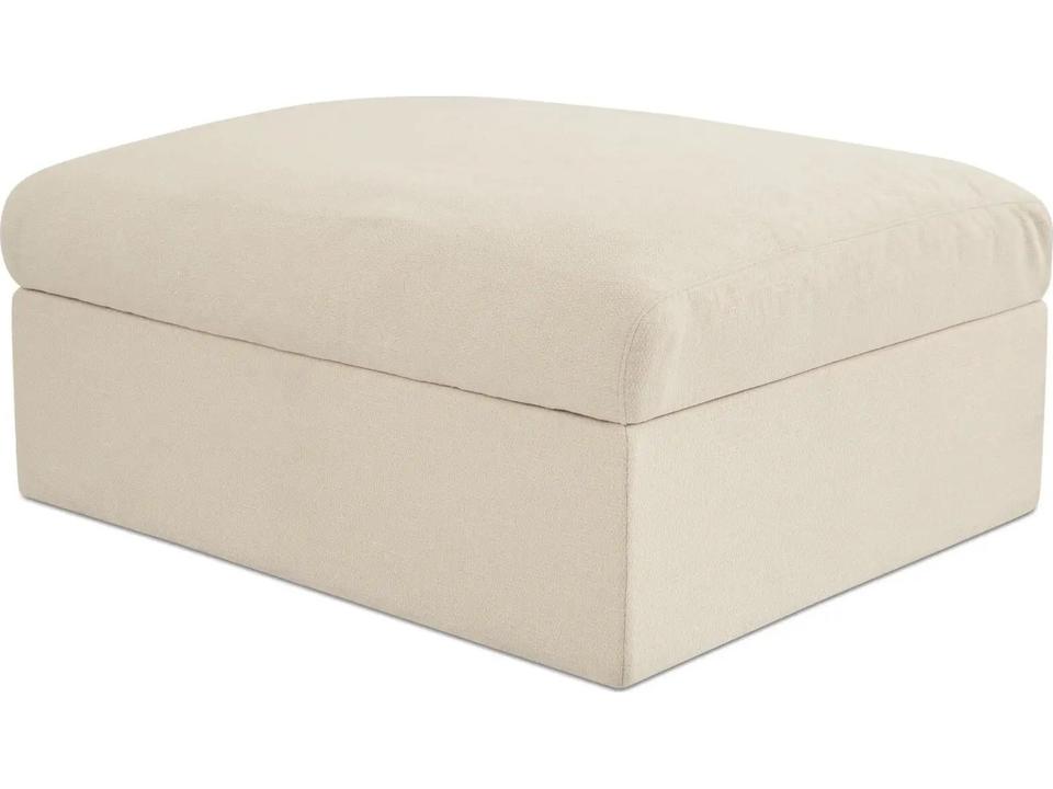 Swift Beige Upholstered Ottoman