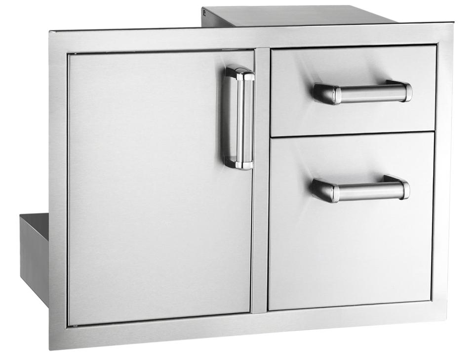 Flush 30-Inch 304 Stainless Steel Access Door and Double Drawer