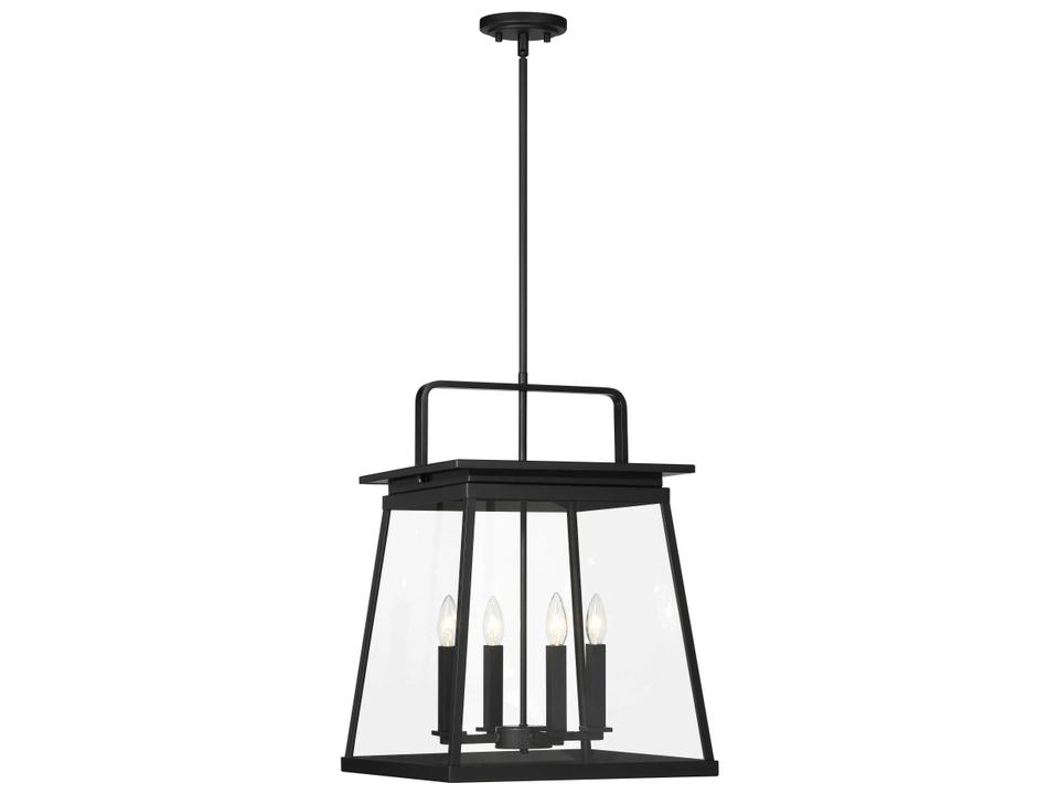 Isla Vista 4-Light Outdoor Hanging Pendant Light in Coal