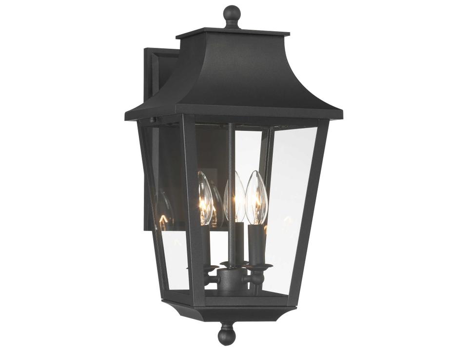 Altimeter 3-Light Outdoor Wall Sconce in Sand Coal