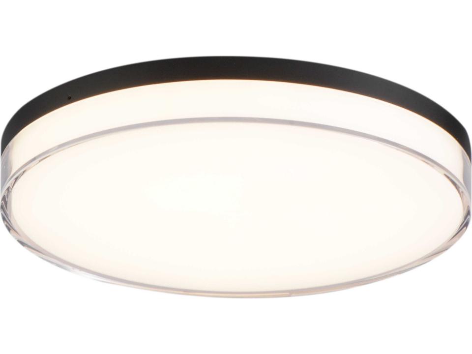 Vantage 1-Light 11-Inch Outdoor LED Flush Mount in Coal