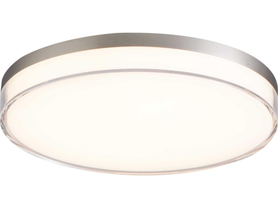 Vantage 11 Inch 1-Light LED Outdoor Flush Mount in Brushed Nickel