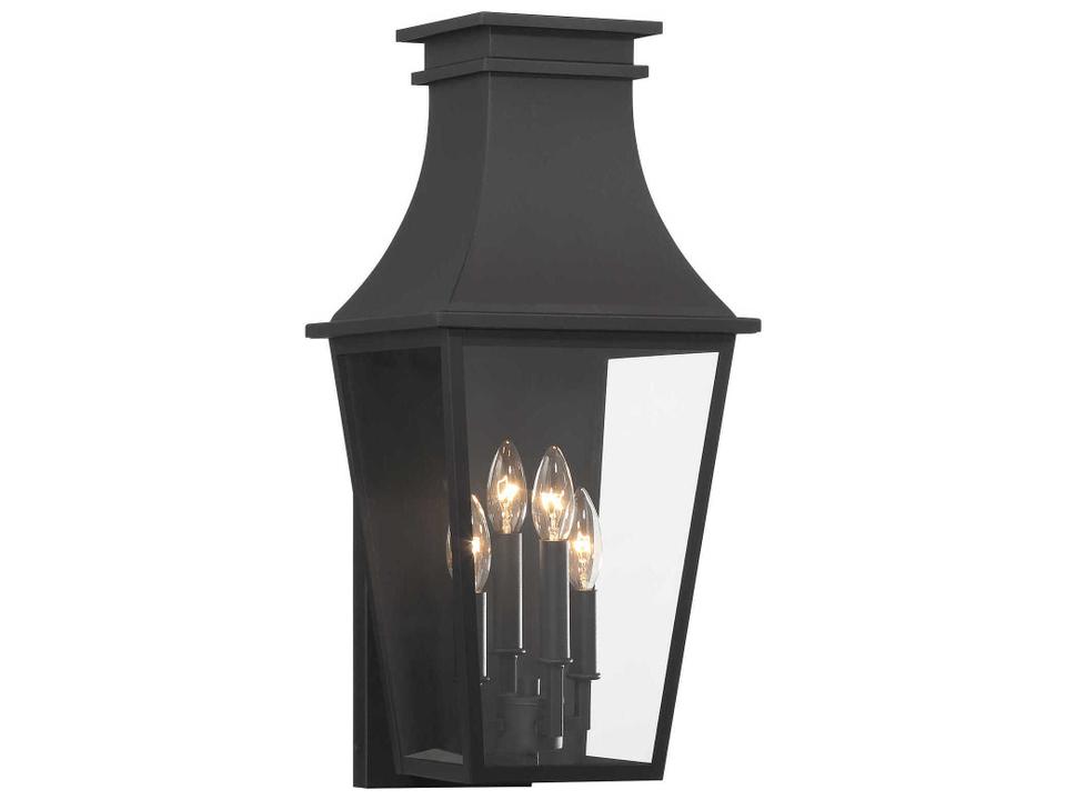 Gloucester 4-Light Outdoor Wall Light in Sand Coal
