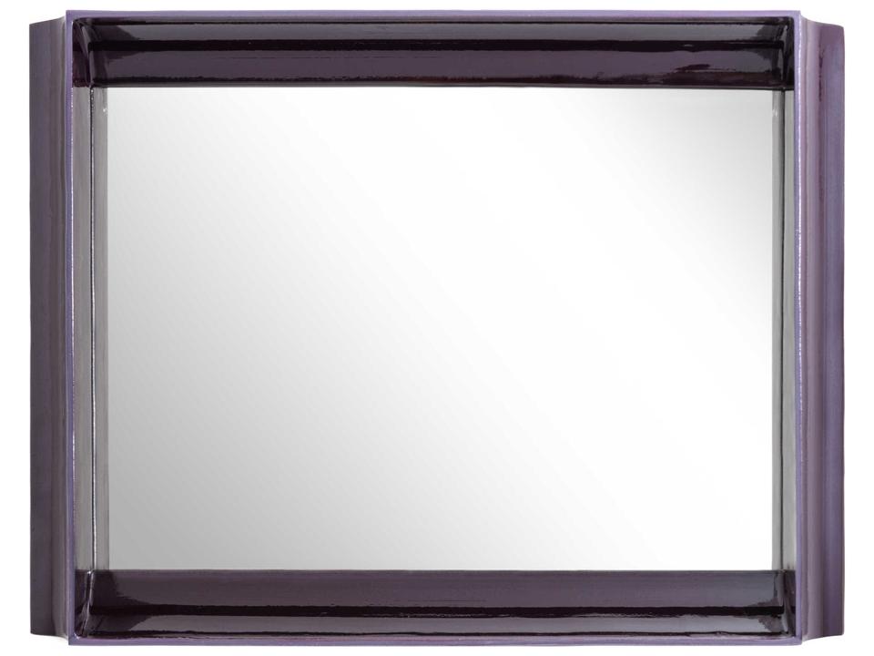 Coves Rectangular Wall Mirror with Shelf
