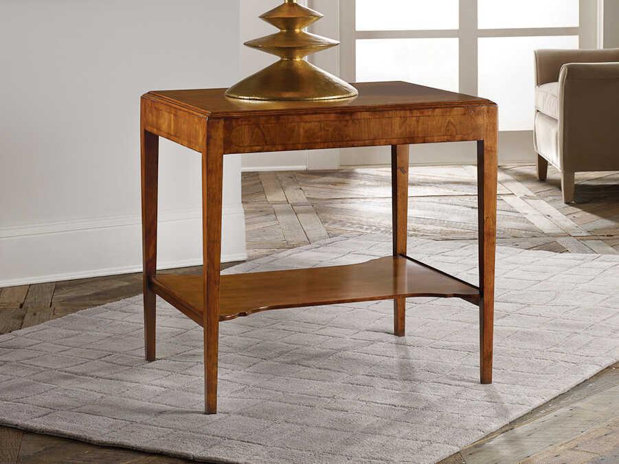 Georgian Rectangular End Table with Fruitwood Veneer