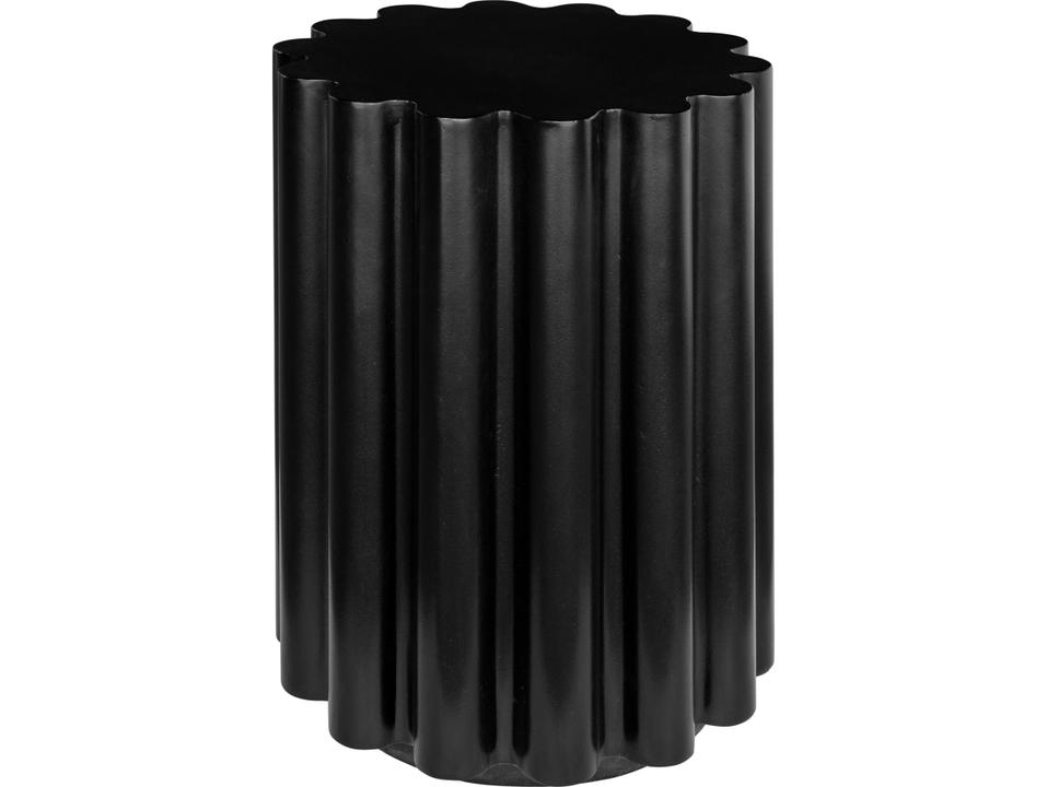 Taffy Black Concrete Round End Table
