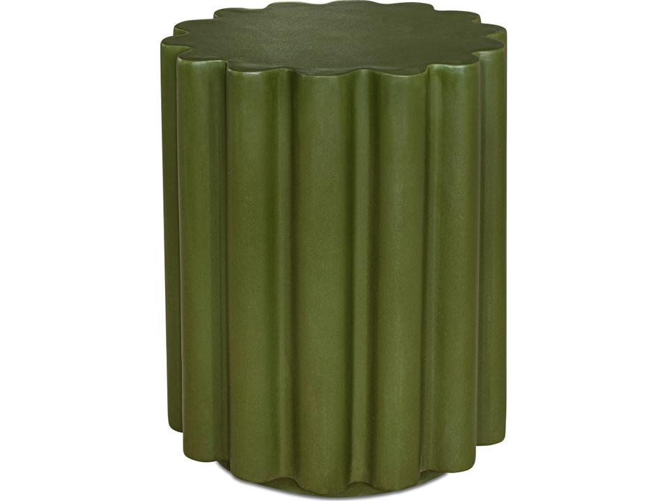 Taffy Concrete End Table in Green