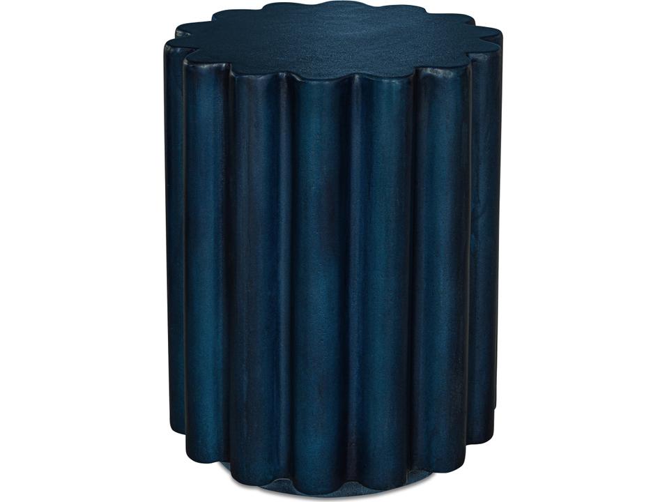 Taffy Concrete End Table in Blue