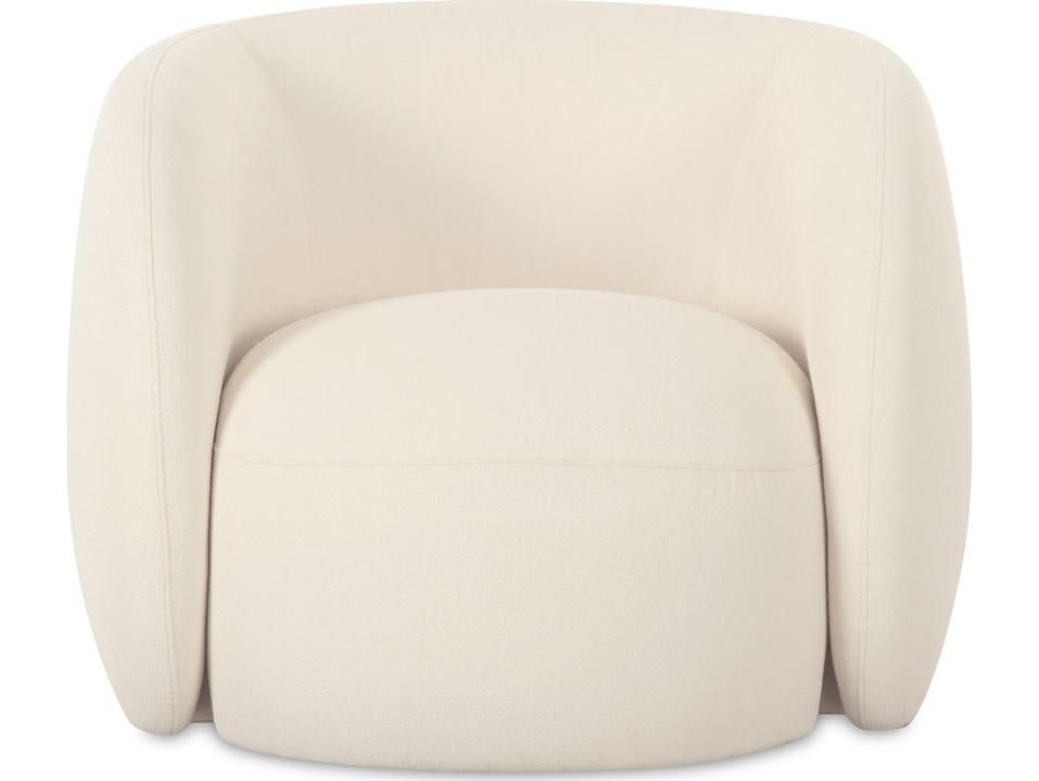 Rae Upholstered Accent Chair in Cream All-Weather Fabric