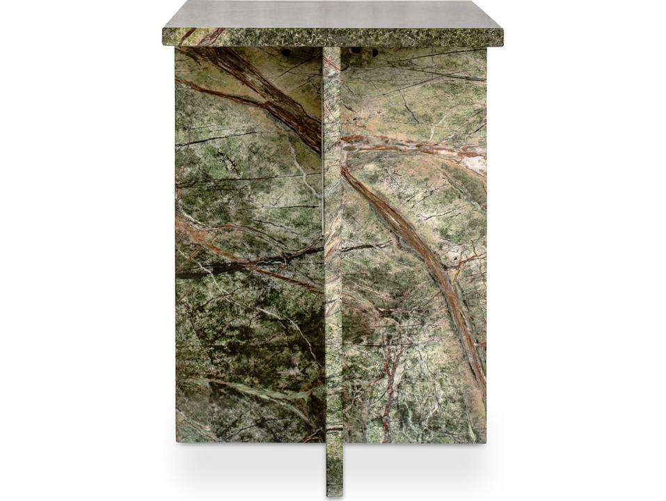 Blair Rainforest Green Marble Square End Table