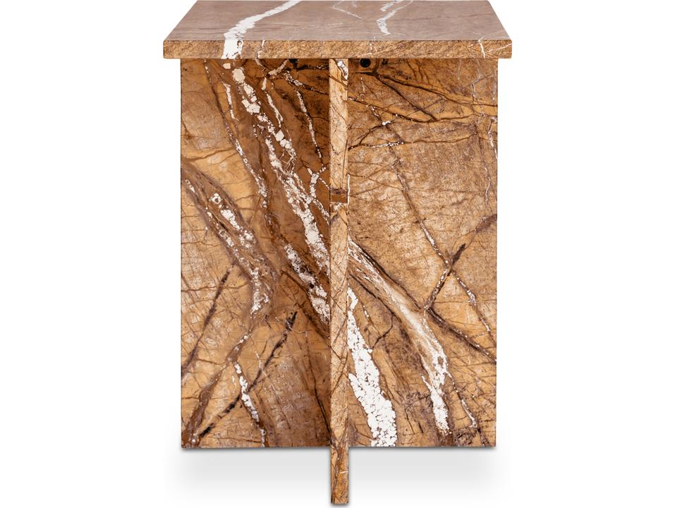 Blair Golden Forest Marble Square End Table