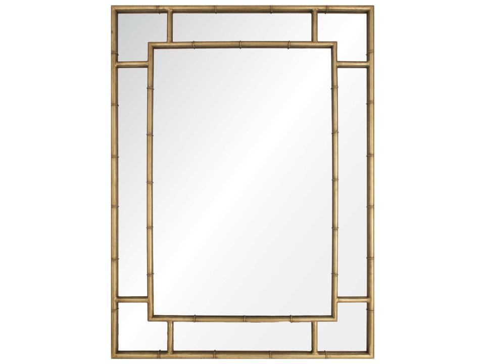 Gold Leaf Rectangular Wall Mirror