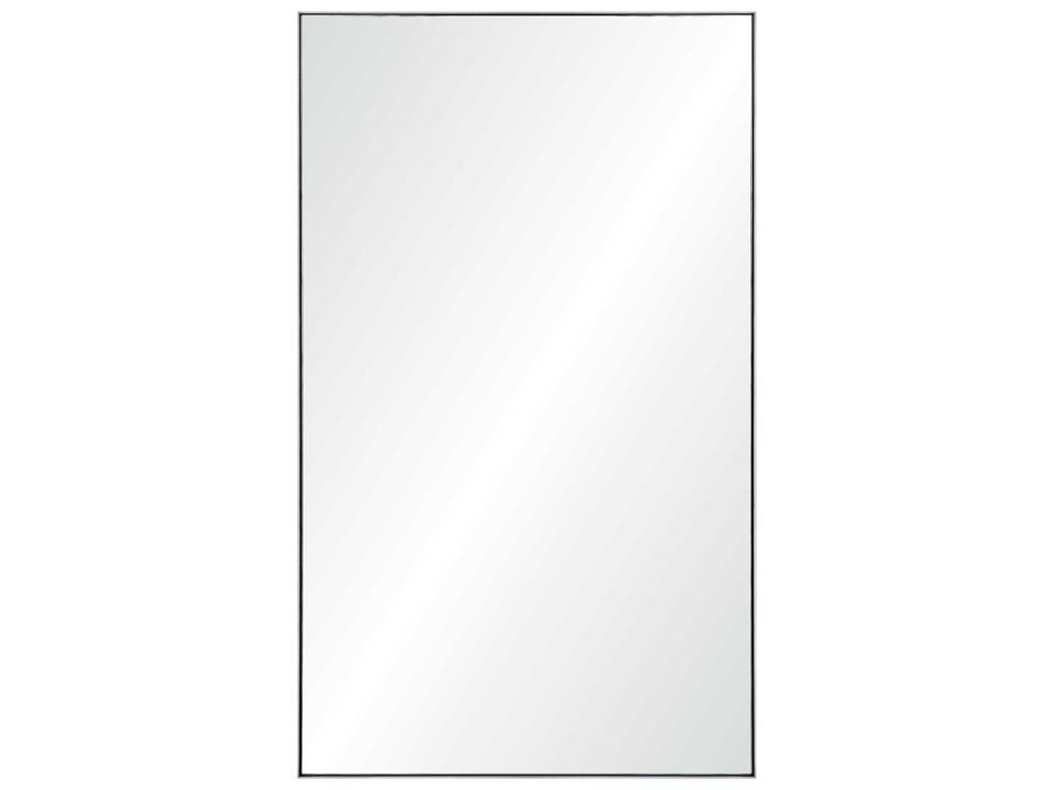 Polished Stainless Steel Rectangular Wall Mirror