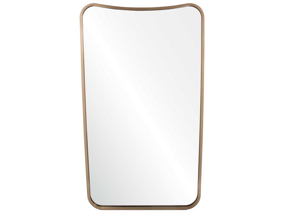 Antiqued Nickel Wall Mirror Rectangle Non-Beveled