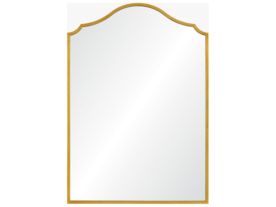 Burnished Gold Leaf Wall Vertical Mirror