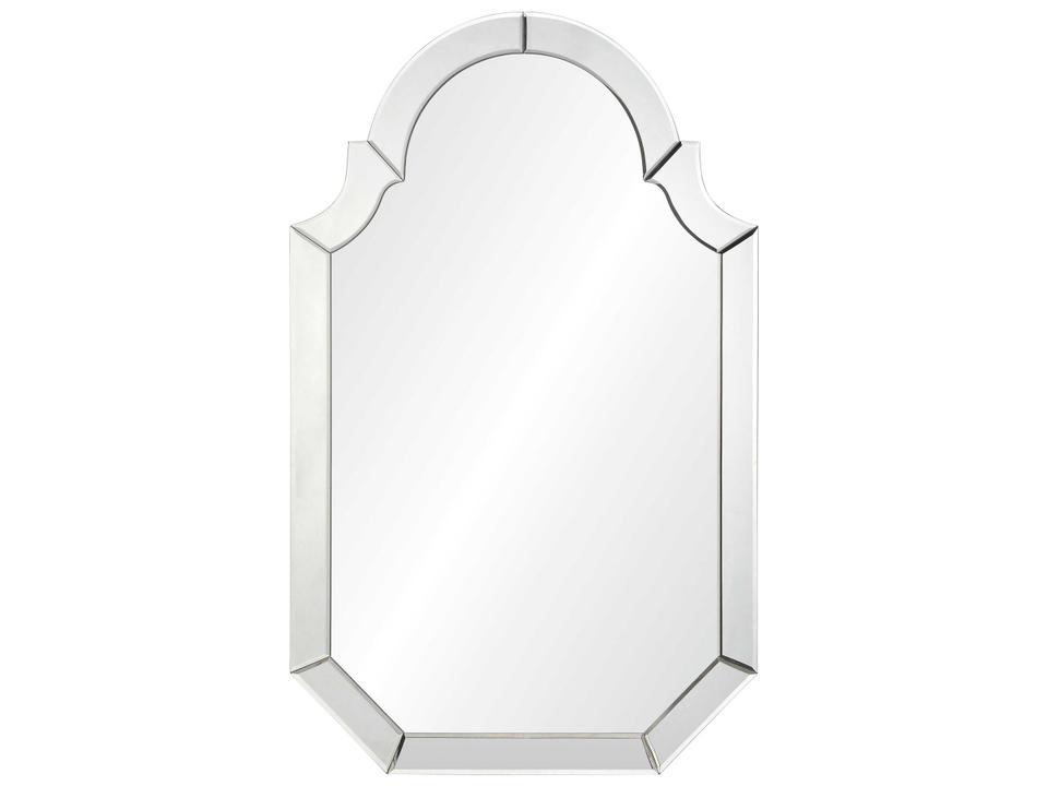 Bunny Williams Arched Framed Wall Mirror in Mirrored Finish